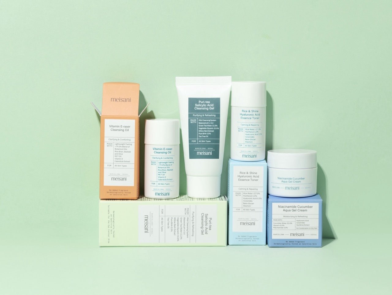 Meisani Back to Basics Discovery Kit - Essential Skincare Miniatures for All Skin TypesBeautyBreeze