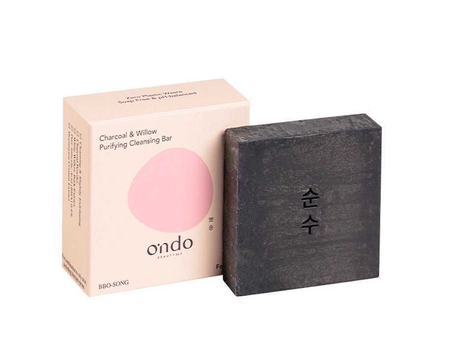Ondo Beauty 36.5 Charcoal & Willow Cleansing Bar - Gentle Exfoliation for All Skin TypesBeautyBreeze