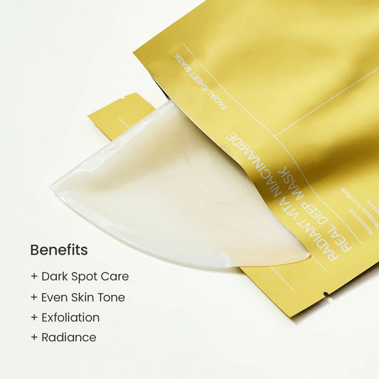 BIODANCE Radiant Vita Niacinamide Real Deep Mask (1 pc)BeautyBreeze