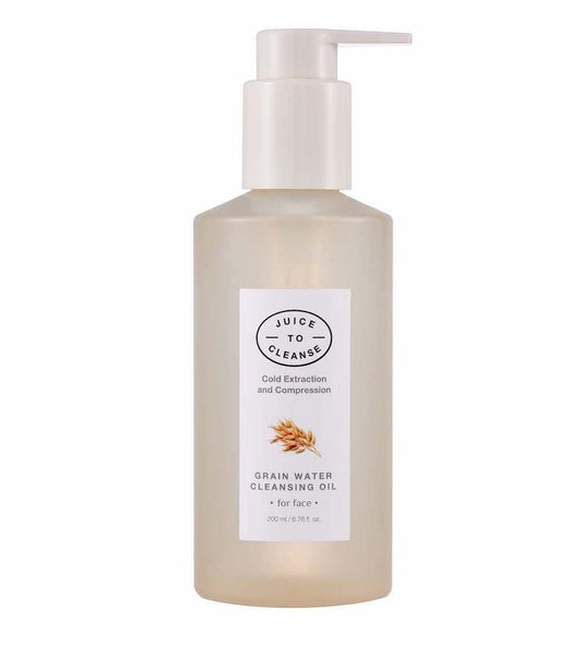 Juice to Cleanse Grain Water Cleansing Oil: Hydrating Makeup Remover for All Skin TypesBeautyBreeze