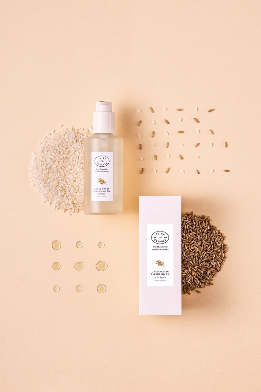 Juice to Cleanse Grain Water Cleansing Oil: Hydrating Makeup Remover for All Skin TypesBeautyBreeze