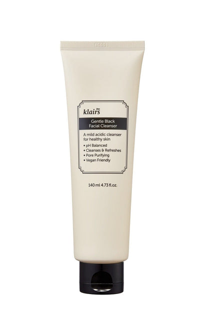 Klairs Gentle Black Facial Cleanser - Balancing Low pH Formula for All Skin TypesBeautyBreeze