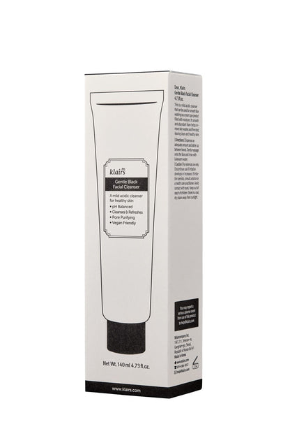 Klairs Gentle Black Facial Cleanser - Balancing Low pH Formula for All Skin TypesBeautyBreeze