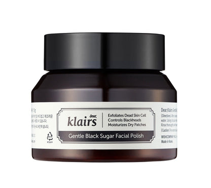 Klairs Gentle Black Sugar Facial Polish - Exfoliating and Hydrating Scrub for All Skin TypesBeautyBreeze