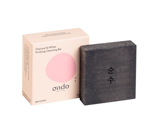 Ondo Beauty 36.5 Charcoal & Willow Cleansing Bar - Gentle Exfoliation for All Skin TypesBeautyBreeze