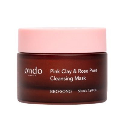 Ondo Beauty 36.5 Pink Clay & Rose Pore Cleansing Mask - Deep Pore Cleanser for Oily, Acne-Prone SkinBeautyBreeze